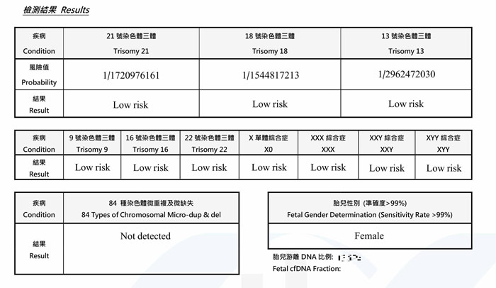 香港无创dna报告单怎么看